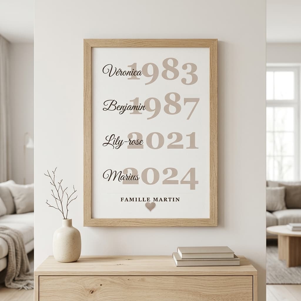 Affiche Personnalisée Famille — affiche personnalisée famille L'Instant Perso